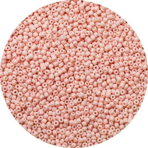 Cuentas de semillas rosa piel de 2 mm 12/0, 50 gramos Aproximadamente 5000 piezas Cuentas de semillas para hacer pulsera de cintura, aretes, collar,