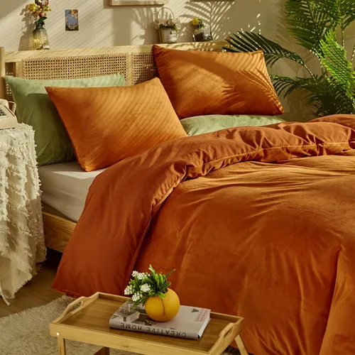 Miniatura 164 de CLOTHKNOW - Juego de edredón verde militar tamaño completo de 3 piezas, juego de ropa de cama verde oscuro, edredón suave con 2 fundas de almohada