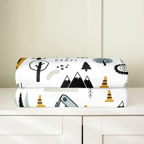 Miniatura 5 de Feelyou Coche de dibujos animados para niños, manta de franela de forro polar para construcción, manta mullida para decoración de camiones, cama