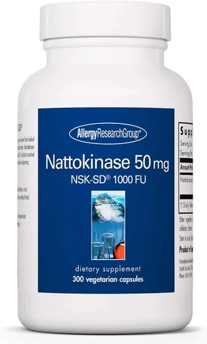 Miniatura 9 de Allergy Research Group Nattokinase NSK-SD 50 mg - Apoya la circulación saludable - de soja fermentada - 90 cápsulas