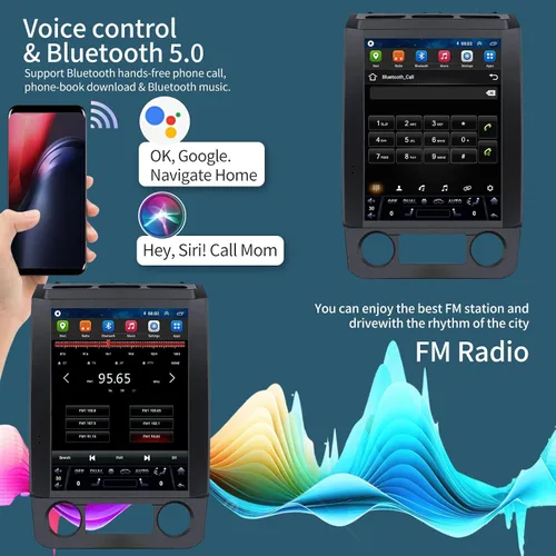 Miniatura 6 de Radio de coche para Ford F150 2015-2020 Actualización estéreo de 12.1 pulgadas Pantalla táctil 6+128GB Tesla Style Unidad Principal Reemplazo