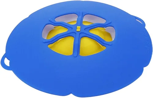 Miniatura 2 de Sscon Tapón antiderrames de 10 pulgadas, tapa antiderrames para sartenes y ollas, 1 unidad, color azul