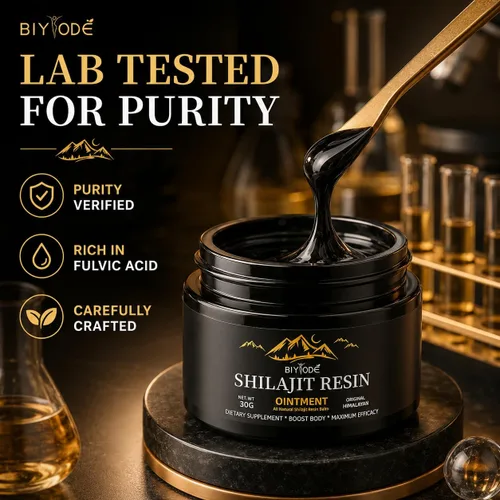 Miniatura 4 de Resina Shilajit pura del Himalaya de 600 mg 50 porciones con ácido fúlvico y más de 85 minerales traza suplemento energético vegano sin OMG