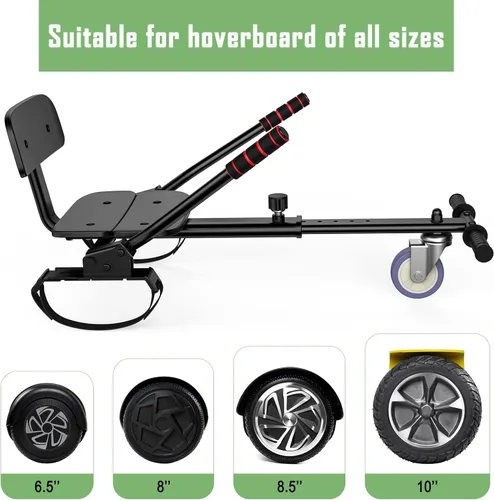 Miniatura 4 de Accesorio de Asiento para Patinete, Patinete con Go Kart para Niños, Niñas, Adultos, con Luces LED Coloridas, Bluetooth