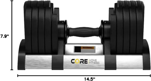 Miniatura 9 de Core Fitness® Adjustable Dumbbell Weight Set by Affordable Dumbbells