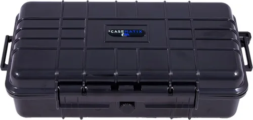 Miniatura 7 de CASEMATIX Estuche rígido pequeño impermeable de 9.5 pulgadas con espuma personalizable para electrónica portátil, herramientas y accesorios, funda