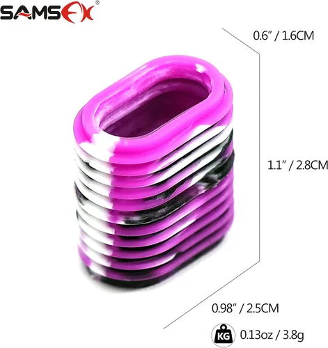 Miniatura 2 de SAMSFX Mango de goma para carrete de pesca, funda antideslizante para perilla de cebo para carrete de fundición o giro