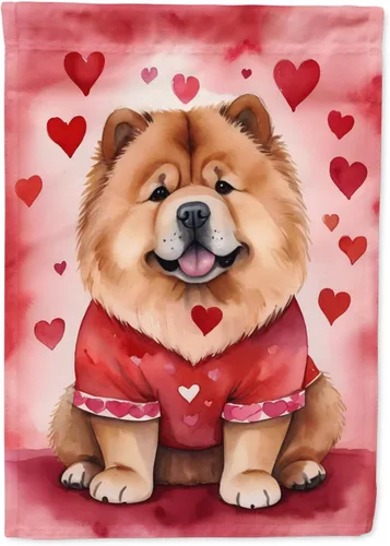 Miniatura 24 de Caroline's Treasures DAC5292CHF - Bandera de Border Collie My Valentine House para porche, grande, con manga para porche, para colgar en la pared