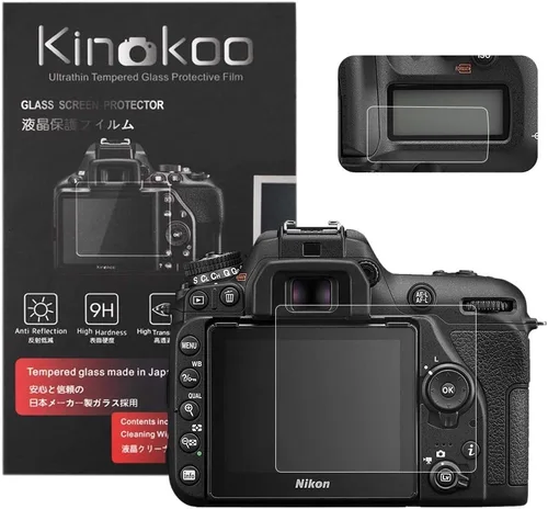Miniatura 19 de kinokoo Protector de pantalla Z50 II Zf - Película de vidrio templado de dureza 9H de 0.010 in para cámara Nikon Z50 II Zf Z5 Z5 II Z6 II Z6 II Z