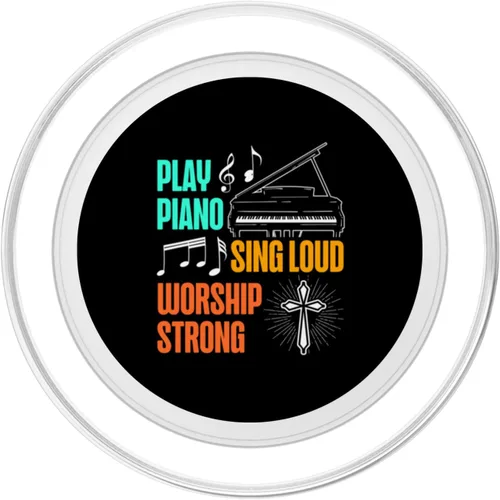Miniatura 2 de Juega piano cantar en voz alta adoración fuerte reproductor de piano amante de la música PopSockets MagSafe PopGrip para iPhone