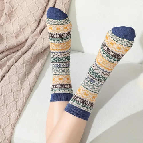 Miniatura 4 de Clothirily Wool Socks for Women, Vintage Womens Wool Socks, Winter Warm Boot Sock for Women Men, Thick Winter Cozy Sock