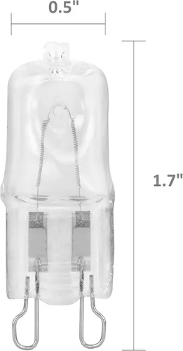 Miniatura 3 de Paquete de 10 lentes transparentes regulables Q50/G9/CL/120V G9 JCD 50 vatios 120 voltios T4 JD tipo halógeno Casa Hold bombilla colgante acento G9