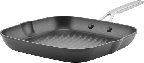 Miniatura 20 de KitchenAid Sartén/Wok Antiadherente de Inducción Anodizada Dura para Saltear con Mango Auxiliar, 12.25 Pulgadas - Negro Mate