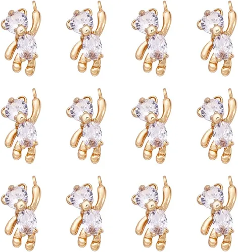 Miniatura 21 de FASHEWELRY 6 estilos de conectores motivacionales de palabras y mensajes, micro pavé de circonita cúbica rectangular con palabras inspiradoras
