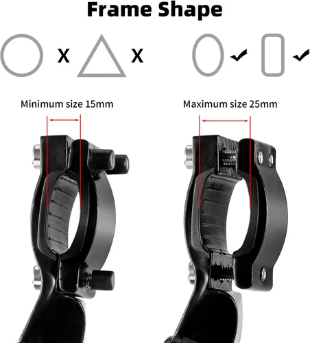 Miniatura 3 de ROCKBROS Soporte de bicicleta ajustable para bicicleta de 22 a 28 pulgadas