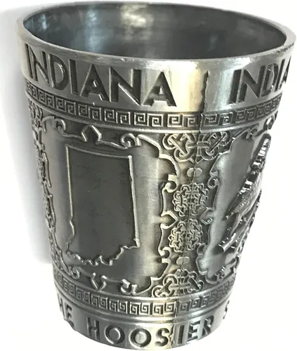 Miniatura 3 de States Souvenir Metal Shot - Texas, Nashville, Indiana, Iowa, St. Louis, Chicago, Kentucky, Ohio, Illinois, chupito de metal coleccionable