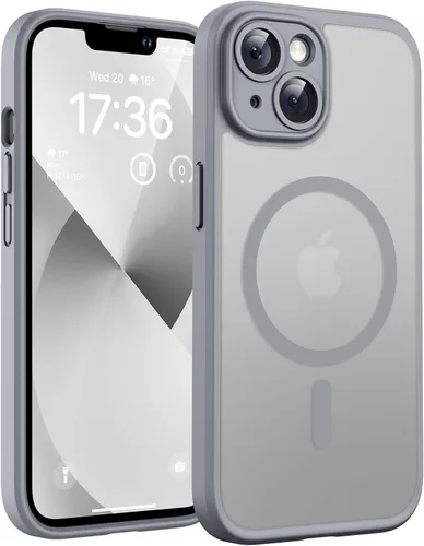 Miniatura 165 de TOCOL Funda magnética 3 en 1 para iPhone 14 Pro, mejorada [protección completa de cámara] con 2 protectores de pantalla, funda de grado militar Azul