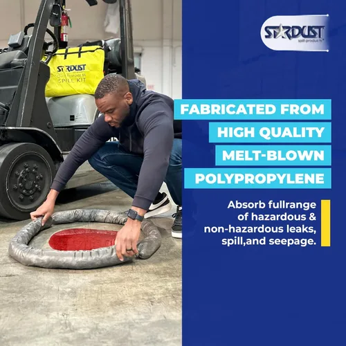 Miniatura 8 de Stardust Spill Products Kit universal para derrames – Solución compatible con OSHA para vehículos, uso industrial y de restaurantes, productos