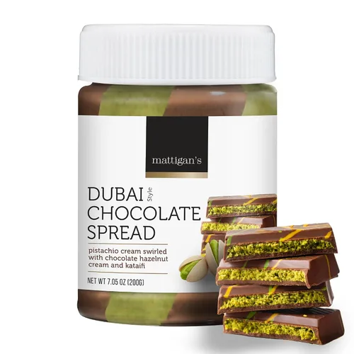 Miniatura 9 de Mattigan's Crema de pistacho estilo Dubai, haz tu propio chocolate Dubai, relleno de mantequilla de pistacho sedosa de primera calidad para barras