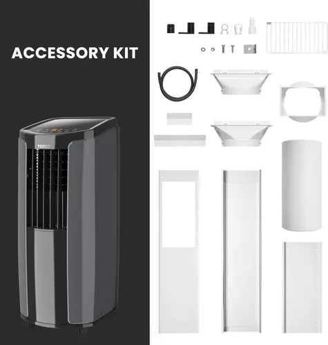 Miniatura 7 de TOSOT Aire acondicionado portátil de 10,000 BTU (ASHRAE) 6,000 BTU (DOE), silencioso, control remoto, ventilador, deshumidificador integrado, kit