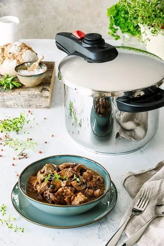 Miniatura 8 de BRA Allure - Olla a presión rápida de 6 litros de acero inoxidable, apta para todas las cocinas, incluyendo inducción [exclusiva de Amazon]