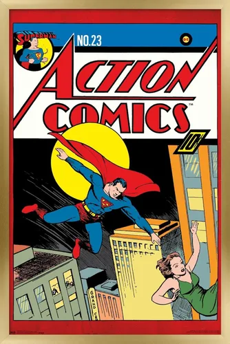 Miniatura 16 de Trends International DC Comics - Póster de pared de Superman - Action Comics 23, 22.375 x 34 pulgadas, versión premium sin marco
