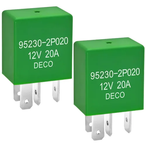 Relé 95230-2P020 (juego de 2), relé de potencia multiusos de 4 pines 12 V 20 A, compatible con vehículos Hyundai y Kia seleccionados