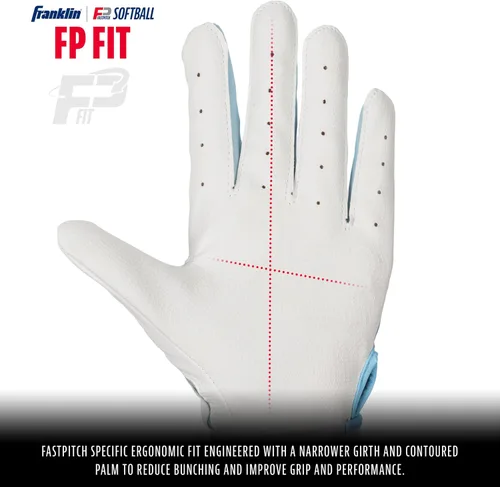 Miniatura 2 de Franklin Sports Classic X Guantes de bateo para lanzamiento rápido