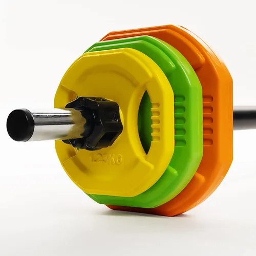 Miniatura 4 de AmStaff Fitness Juego de Bomba Cardio, Placas de Peso de Barra Ajustable para Entrenamiento en Casa y Gimnasio (disponible en placa y juego)