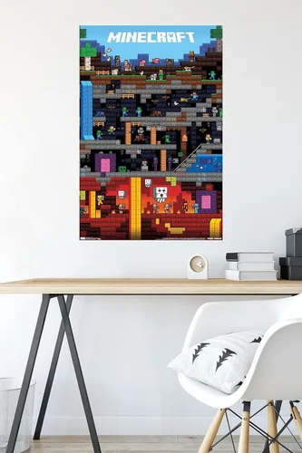 Miniatura 4 de Trends International Minecraft - Póster de pared Worldly, 22.375 x 34 pulgadas, versión sin marco