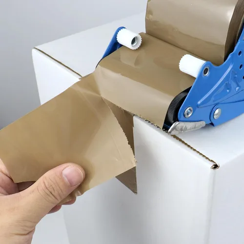 Miniatura 6 de BOMEI PACK Cinta de embalaje marrón de 3 pulgadas de ancho, repuestos de cinta de embalaje marrón resistente para cajas de mudanza, envío