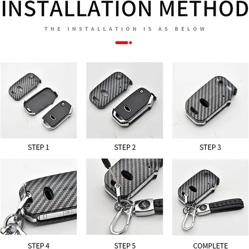 Miniatura 4 de ontto Funda para llavero de Kia elegante con llave remota plegable