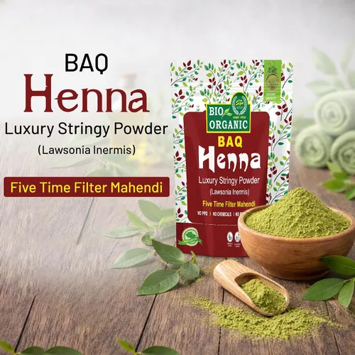 Miniatura 2 de Polvo de henna para tinte para el cabello Lawsonia Inermis Polvo Mehndi Cinco desplazados Natural y crudo (10.11 onzas - 0.8 libras)