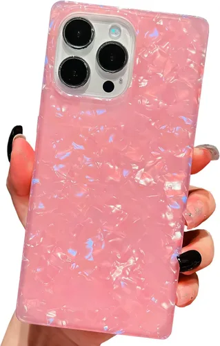 Miniatura 12 de Funda compatible con iPhone 13, borde rectangular, bonita funda protectora de lujo con diseño de flores al óleo para mujeres y niñas, funda
