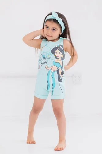 Miniatura 48 de Disney Princesa Rapunzel Ariel Belle Jasmine Aurora - Mameluco y diadema para niñas recién nacidas hasta niños pequeños