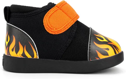 Miniatura 3 de ikiki Zapatillas deportivas para niños pequeños y niños pequeños. Tenis de ajuste espacioso. Nota no chirriantes, puntera y talón de cuero vegano