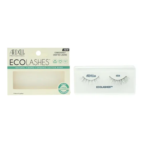 Miniatura 11 de Ardell Eco Lashes 453, pestañas postizas de fibras sostenibles, banda de algodón orgánico, aspecto natural ligero, 1 par Ardell Pestañas ecológicas