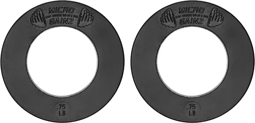 Miniatura 10 de Micro Gainz Calibrated Fractional Weight Plate Set of 2 Plates, Choose Set (.25LB-1.25LB), Designed for Olympic Barbells for Strength Training &