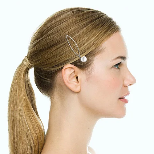 Miniatura 5 de BOYIVI 16 horquillas geométricas de metal para el cabello, elegantes pasadores de pelo de metal plateado para novia, pines adornados para mujeres