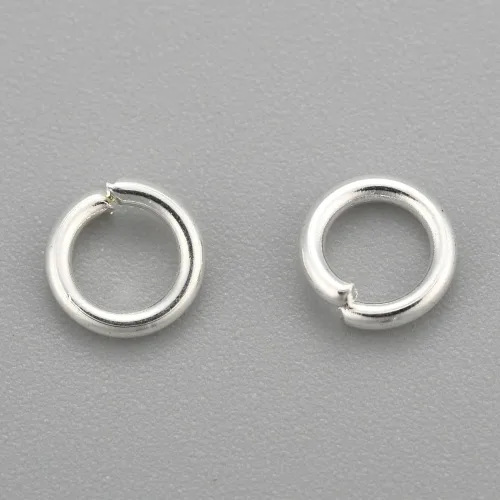 Miniatura 87 de HDSupplies 100 piezas - 4mm de argollas de acero inoxidable 304 de tono negro - Calibre 22 (espesor de 0.6mm)