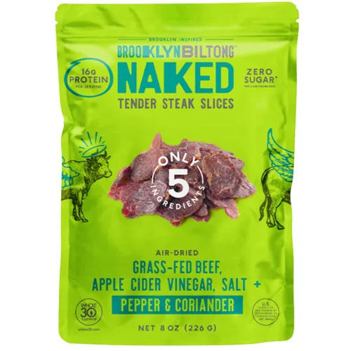 Miniatura 20 de Brooklyn Biltong Regalo de carne seca de res para hombres (Paquete de caja de regalo Biltong de 7) – Carne de res saludable alimentada con pasto