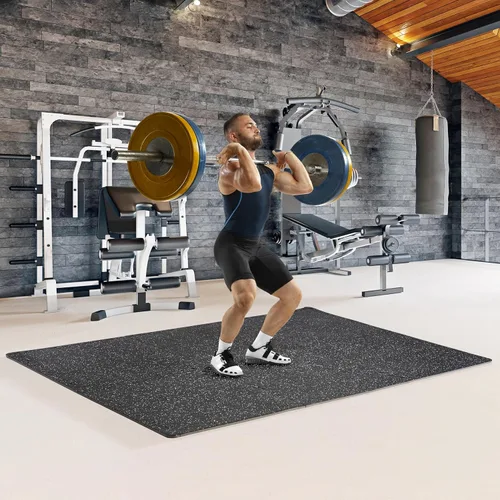 Miniatura 6 de Tapete Sivan Health and Fitness® de goma de alta densidad en forma de puzle para hacer ejercicio - Mosaico que encaja para gimnasia - 2,2 m2 Azul