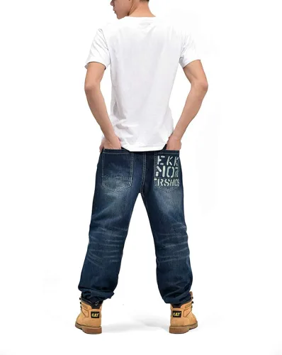 Miniatura 5 de Arlita pantalones vaqueros holgados para hombre con pierna recta