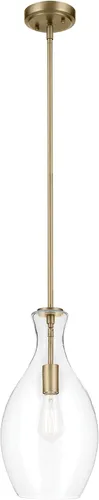 Miniatura 9 de Kichler Everly - Colgante de cristal (13.75 pulgadas, 1 hora de luz), color bronce antiguo