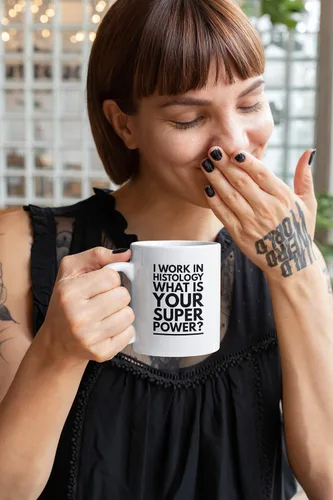 Miniatura 9 de Taza de café de la tecnología del laboratorio histología, taza de té del científico del laboratorio médico, científico en la ciencia, técnico