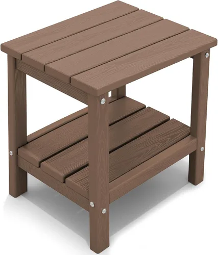 Miniatura 52 de KINGYES Mesa auxiliar doble, mesa auxiliar Adirondack- Aruba