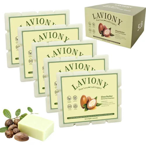 Miniatura 14 de Base de jabón de glicerina transparente - Base de jabón para derretir y verter hidratante para manualidades, precortada, 100% natural y suave