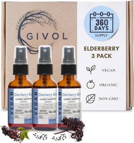 Miniatura 8 de Extracto líquido orgánico de saúco (Sambucus Nigra) - Fórmula líquida de calidad para niños y adultos - altos niveles de flavonoides, fácil
