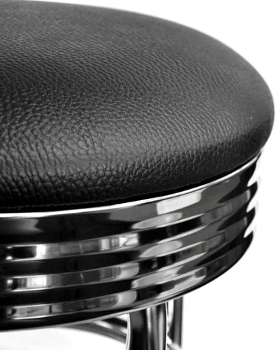 Miniatura 5 de TRINITY Taburete resistente de 30 pulgadas, encimera de cocina cromada giratoria de altura de barra, garaje o taller, asiento de piel sintética