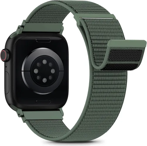Correa deportiva de nailon compatible con correas de Apple Watch de 1.496 pulgadas, 1.575 pulgadas, 1.614 pulgadas, 1.654 pulgadas, para mujeres y